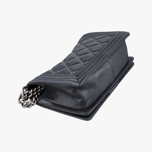 Pre-owned Chanel BOY CHANEL Black Leather A67086 shoulderbag | stylenewstar