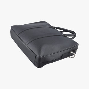 Pre-owned Louis Vuitton Port Document Voyage PM black Taiga M33412 businessbag | stylenewstar