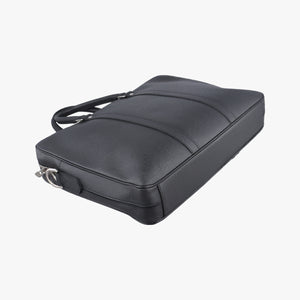 Pre-owned Louis Vuitton Port Document Voyage PM black Taiga M33412 businessbag | stylenewstar