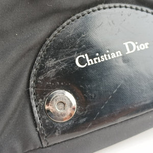Secondhand Christian Dior Malice pearl Black Nylon×leather shoulderbag | stylenewstar