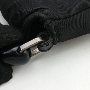 Secondhand Christian Dior Malice pearl Black Nylon×leather shoulderbag | stylenewstar