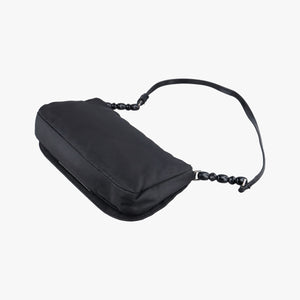 Secondhand Christian Dior Malice pearl Black Nylon×leather shoulderbag | stylenewstar