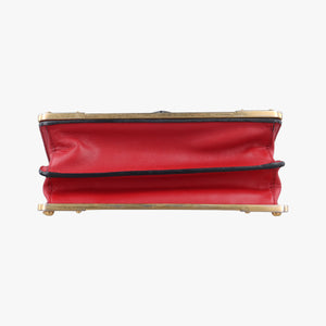 Secondhand Prada Cahier Red x Black Leather 1BD045 shoulderbag | stylenewstar
