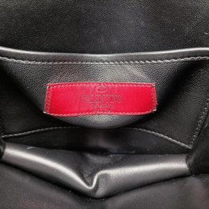 Pre-owned Valentino Lucky Rockstud Black Leather shoulderbag | stylenewstar