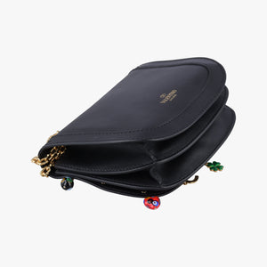 Pre-owned Valentino Lucky Rockstud Black Leather shoulderbag | stylenewstar