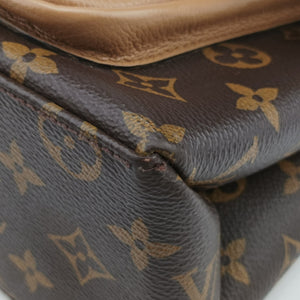 Pre-owned Louis Vuitton MARIGNAN brown×SESAME Monogram Canvas×calf leather M44544 shoulderbag | stylenewstar