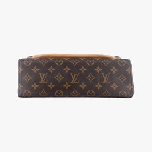Pre-owned Louis Vuitton MARIGNAN brown×SESAME Monogram Canvas×calf leather M44544 shoulderbag | stylenewstar