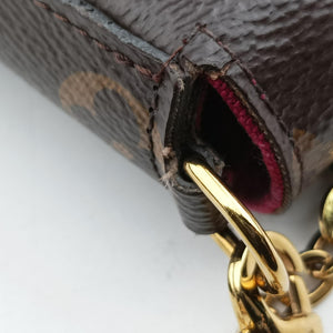 Pre-owned Louis Vuitton Pochette Felicie Brown Monogram Canvas M61276 shoulderbag | stylenewstar