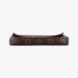 Pre-owned Louis Vuitton Pochette Felicie Brown Monogram Canvas M61276 shoulderbag | stylenewstar