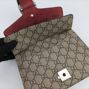 Secondhand Gucci Dionysus beige×red×multicolor PVC coated canvas × suede 421970 shoulderbag | stylenewstar