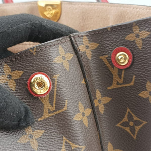 Vintage Louis Vuitton FLANDRIN Brown×CERISE Monogram Canvas×calf leather M41596 shoulderbag | stylenewstar