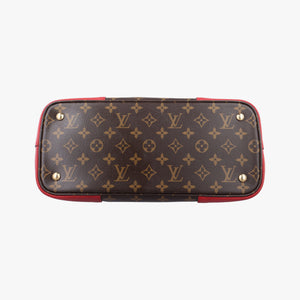 Vintage Louis Vuitton FLANDRIN Brown×CERISE Monogram Canvas×calf leather M41596 shoulderbag | stylenewstar