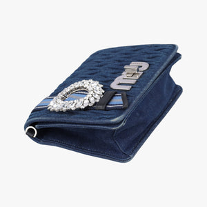 Secondhand Miu Miu My Miu Blue Denim 5BF068 shoulderbag | stylenewstar