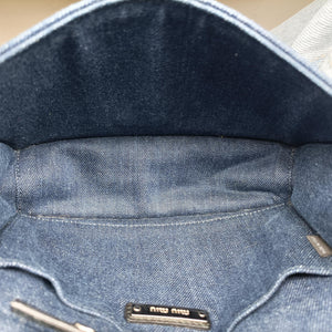 Secondhand Miu Miu My Miu Blue Denim 5BF068 shoulderbag | stylenewstar