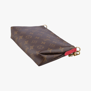 Pre-owned Louis Vuitton Pallas Clutch Brown x Cerise Monogram canvas M41638 shoulderbag | stylenewstar