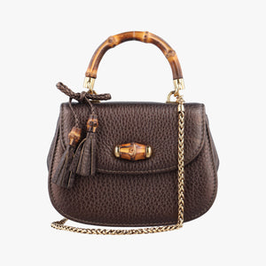 Pre-owned Gucci Bamboo Brown leather 269969 shoulderbag | stylenewstar