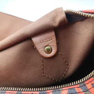 Pre-owned Louis Vuitton Speedy 30 Brown×ORANGE Monogram Graffiti M93705 handbag | stylenewstar