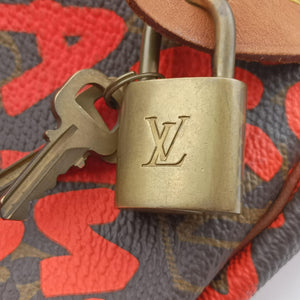 Pre-owned Louis Vuitton Speedy 30 Brown×ORANGE Monogram Graffiti M93705 handbag | stylenewstar