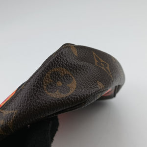 Pre-owned Louis Vuitton Pochette Accessoires brown×multi Monogram Rose Canvas M48615 handbag | stylenewstar