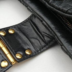 Pre-owned Miu Miu Matelasse Black Leather shoulderbag | stylenewstar