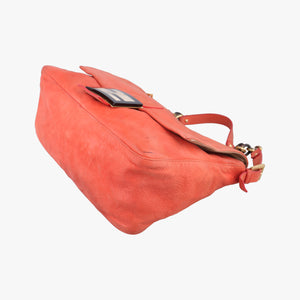 Pre-owned Fendi Mamma Baguette Orange Leather 8BR638 shoulderbag | stylenewstar