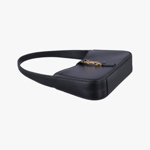 Secondhand Yves Saint Laurent LE 5 a 7 Hobo Black Leather 710318 handbag | stylenewstar