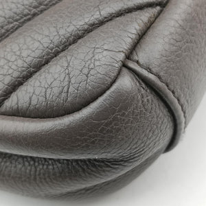 Pre-owned Yves Saint Laurent COLLEGE Grey Leather 428056 shoulderbag | stylenewstar