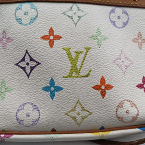 Pre-owned Louis Vuitton Pochette Accessoires white Monogram Multicolor M92649 shoulderbag | stylenewstar