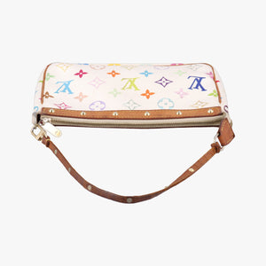 Pre-owned Louis Vuitton Pochette Accessoires white Monogram Multicolor M92649 shoulderbag | stylenewstar