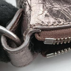 Pre-owned Balenciaga Le Cagole Silver lambskin shoulderbag | stylenewstar