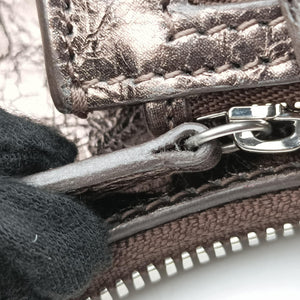 Pre-owned Balenciaga Le Cagole Silver lambskin shoulderbag | stylenewstar