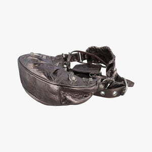 Pre-owned Balenciaga Le Cagole Silver lambskin shoulderbag | stylenewstar