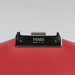 Pre-owned Fendi Be Baguette Red Leather 8BR677 shoulderbag | stylenewstar