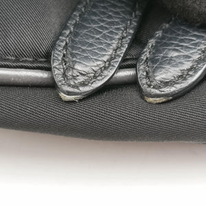 Pre-owned Christian Dior Saddle Black × Gray Nylon x Leather bum bag/waist bag | stylenewstar