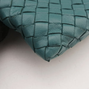 Pre-owned Bottega Veneta Intrecciato Blue lambskin shoulderbag | stylenewstar
