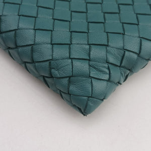 Pre-owned Bottega Veneta Intrecciato Blue lambskin shoulderbag | stylenewstar