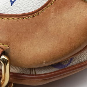 Vintage Louis Vuitton CLAUDIA white Monogram Multicolor M40193 handbag | stylenewstar