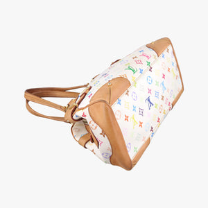 Vintage Louis Vuitton CLAUDIA white Monogram Multicolor M40193 handbag | stylenewstar