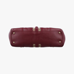Pre-owned Gucci New Jackie Burgundy Leather×canvas 124407 shoulderbag | stylenewstar