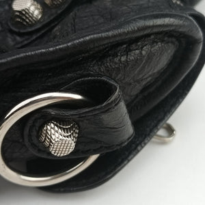 Vintage Balenciaga Giant Mini City Balck lambskin shoulderbag | stylenewstar