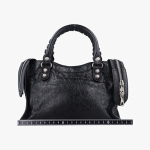 Vintage Balenciaga Giant Mini City Balck lambskin shoulderbag | stylenewstar