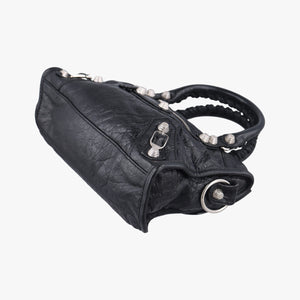 Vintage Balenciaga Giant Mini City Balck lambskin shoulderbag | stylenewstar