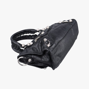 Vintage Balenciaga Giant Mini City Balck lambskin shoulderbag | stylenewstar