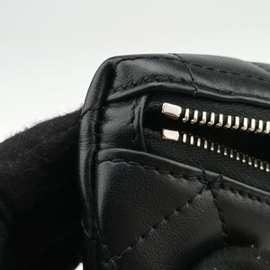 Pre-owned Chanel Uniform Black Leather bum bag/waist bag | stylenewstar
