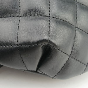 Pre-owned Chanel Uniform Black Leather bum bag/waist bag | stylenewstar