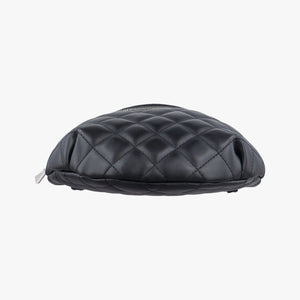 Pre-owned Chanel Uniform Black Leather bum bag/waist bag | stylenewstar