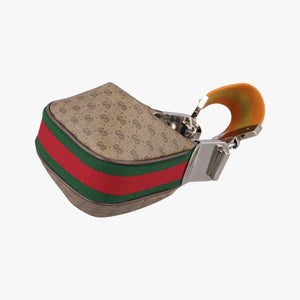 Pre-owned Gucci GG Attache Mini Brown PVC coated canvas 718512 shoulderbag | stylenewstar