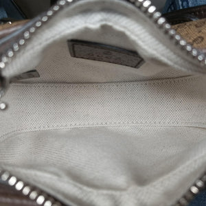 Pre-owned Gucci GG Attache Mini Brown PVC coated canvas 718512 shoulderbag | stylenewstar