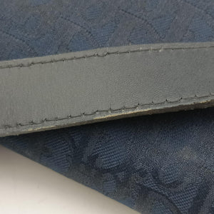 Pre-owned Christian Dior Trotter Navy Canvas shoulderbag | stylenewstar