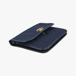 Pre-owned Christian Dior Trotter Navy Canvas shoulderbag | stylenewstar